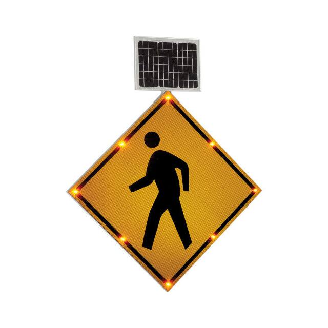 708313 SOLAR POWERED FLASHING LED PEDES