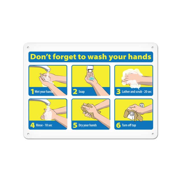 B2354924 7 X 10 DONT FORGET TO WASH YOUR