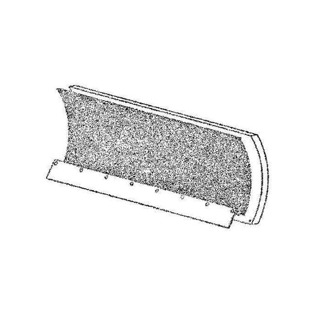 1310220 PLOW SHIELD, RED, 28INX96IN, W/H