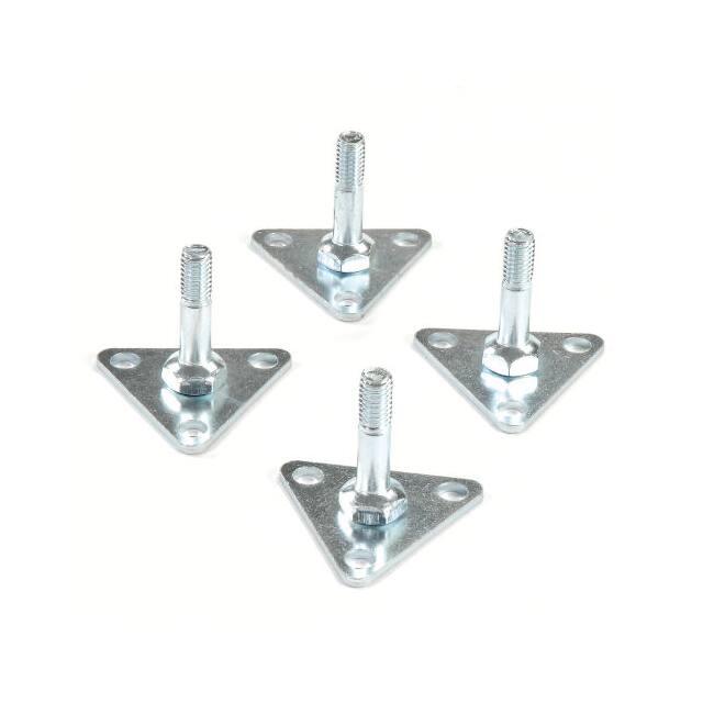 188735 STEEL FOOT PLATE, 4/PK, FINISH