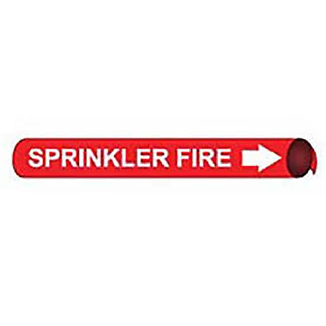 B4095 PIPE MARKER, PRECOILED AND STRAP