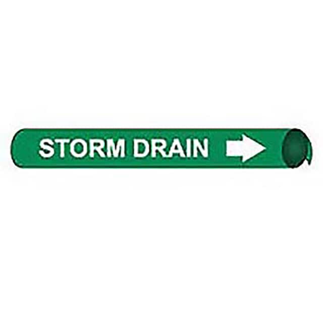 B4100 PIPE MARKER, PRECOILED AND STRAP