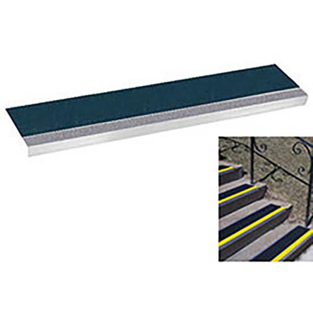 GSA1154GRAYGREEN GRIT SURFACE ALUMINUM STAIR TREA