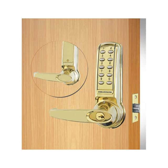 CL4210-PB ELECTRONIC LEVERSET, KEY OVERRID