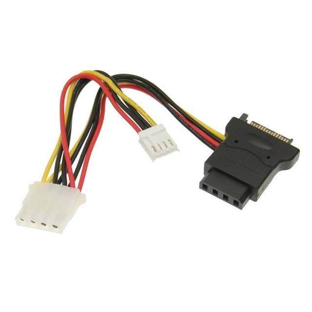 YES5FL3 5IN. SATA POWER TO 4 PIN MOLEX &