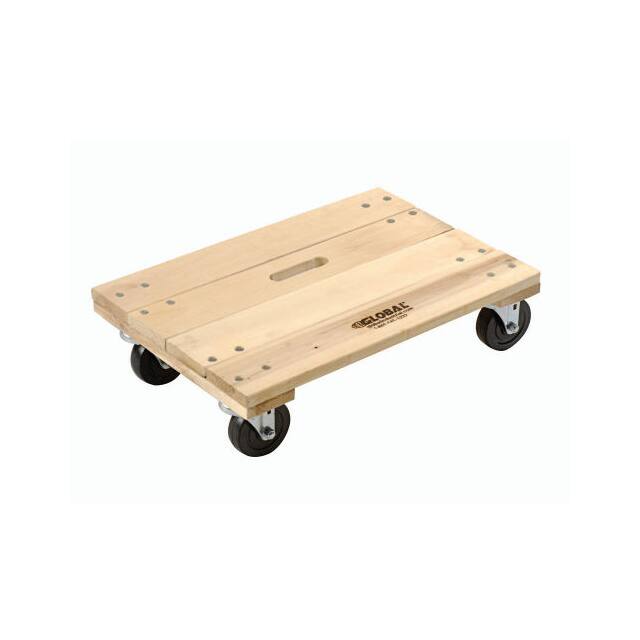 952154B HARDWOOD DOLLY, SOLID DECK, 24 X