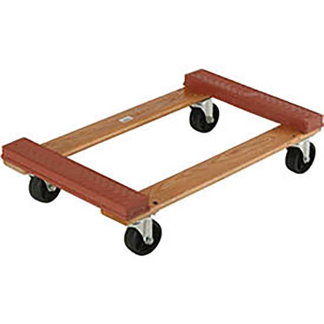 952168B HARDWOOD DOLLY, RUBBER BUMPERED