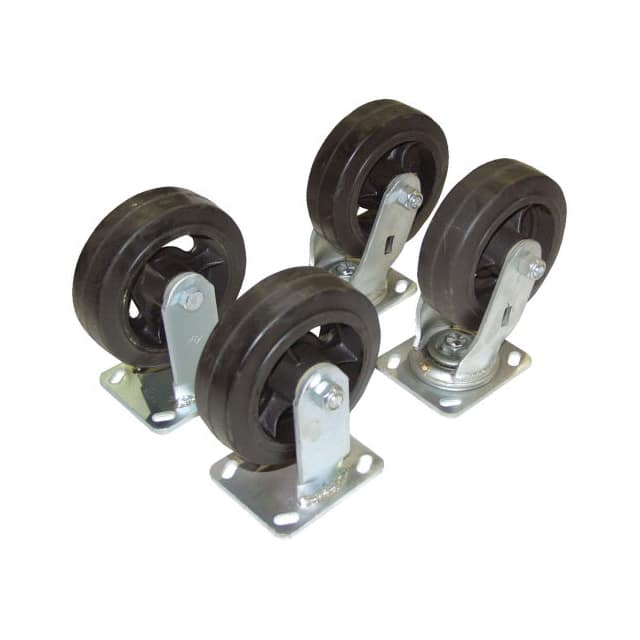 D-CK4-MR6-2 6X2" MOLD-ON-RUBBER CASTER KIT,