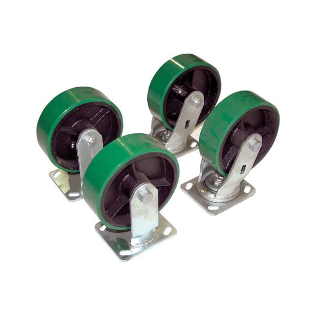 D-CK4-PU8-2 8X2" POLY-ON-STEEL CASTER KIT, F