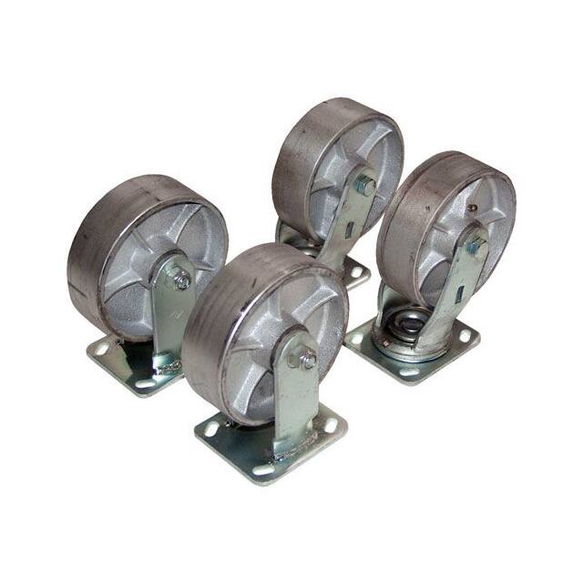 D-CK4-SC8-2 8X2" SEMI-STEEL CASTER KIT, FOR