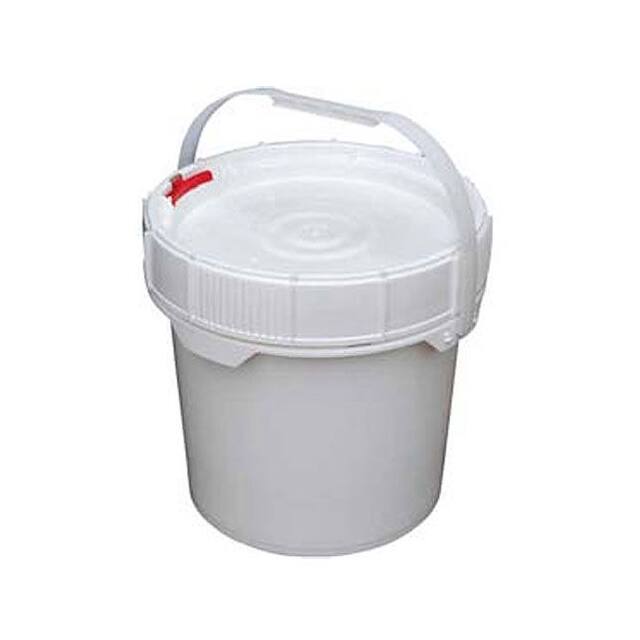 PAIL-SCR-35-W 3.5 GAL. SCREW-TOP PLASTIC PAIL