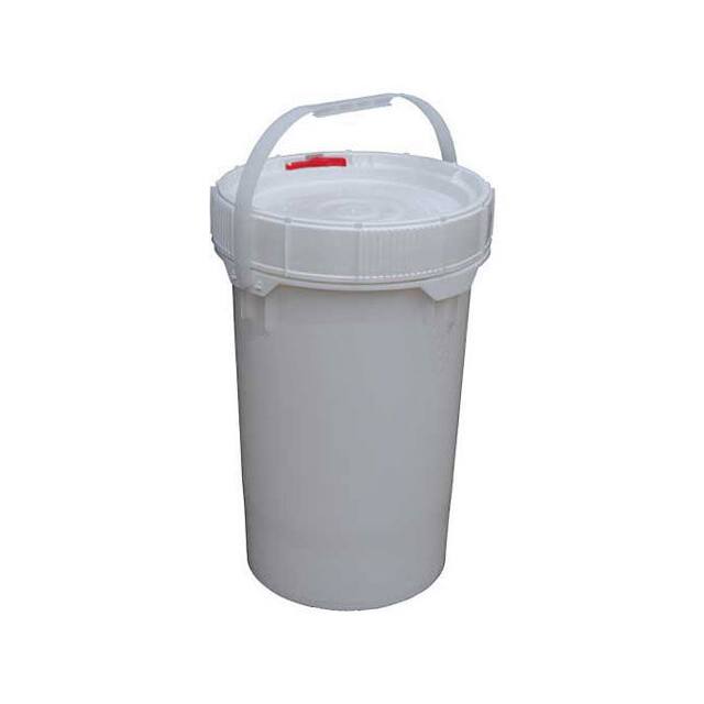 PAIL-SCR-65-W 6.5 GAL. SCREW-TOP PLASTIC PAIL