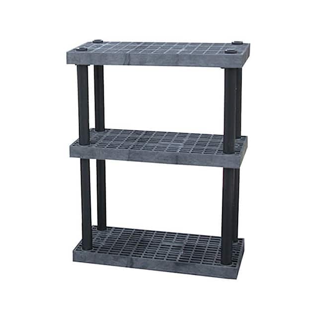 AS3616X3 PLASTIC SHELVING W/VENTILATED GR