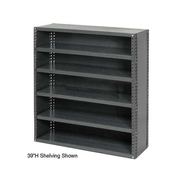 239625 CLOSED STEEL SHELF W/10 SHELVES,