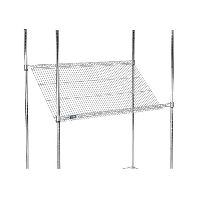 331CP6 CHROME WIRE SLANT SHELF, 48X24