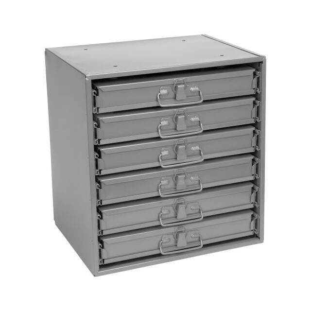 493510 STEEL COMPARTMENT BOX RACK W/6 O