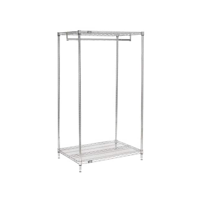 6805 2-SHELF GARMENT FLOOR RACK, 24"D