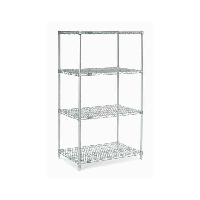 18305C WIRE SHELVING, 30"WX18"DX54"H
