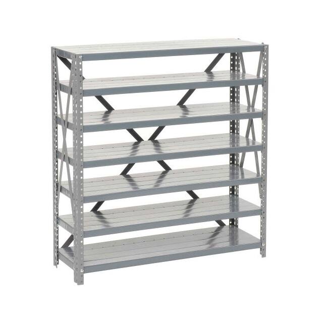 235034 OPEN STEEL SHELVING 7 SHELVES NO