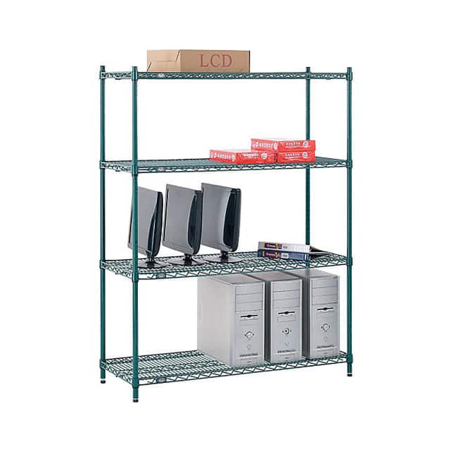 12485G 4 TIER WIRE SHELVING STARTER, 48
