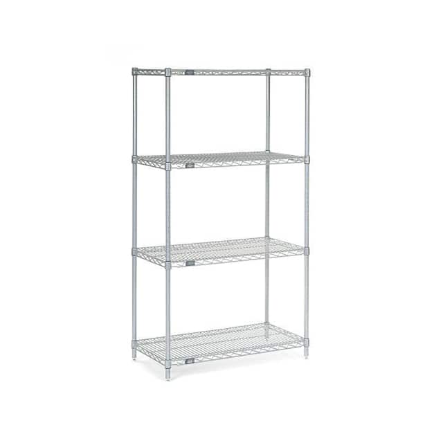 12367C 4 TIER WIRE SHELVING STARTER UNI