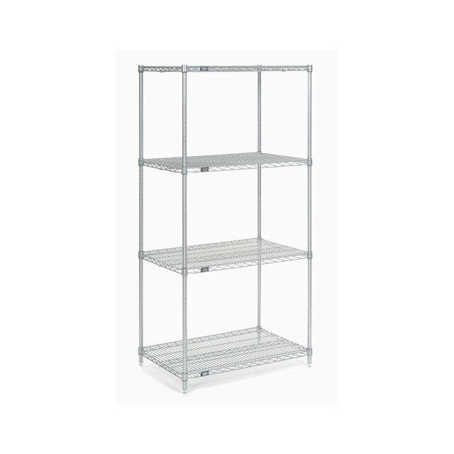 24308Z WIRE SHELVING, 30"WX24"DX86"H