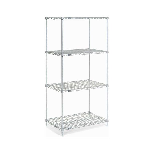 24248Z WIRE SHELVING, 24"WX24"DX86"H