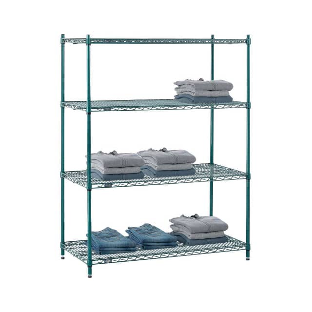 24485G 4 TIER WIRE SHELVING STARTER, 48