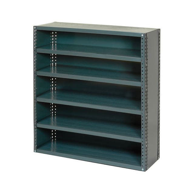 239604 CLOSED STEEL SHELF W/6 SHELVES,
