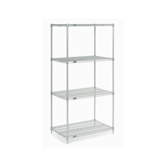 24248C WIRE SHELVING, 24"WX24"DX86"H