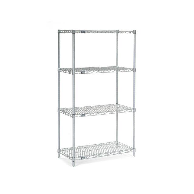 24365C WIRE SHELVING, 36"WX24"DX54"H