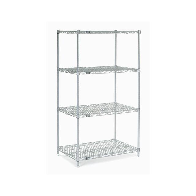 24306C WIRE SHELVING, 30"WX24"DX63"H