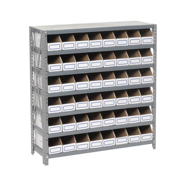 235016 OPEN BIN SHELVING W/7 SHELVES &