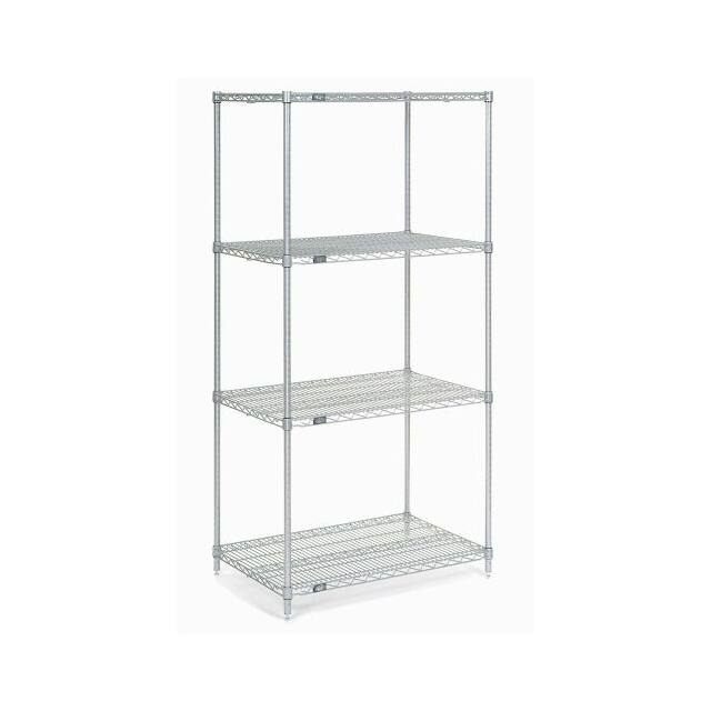 21248C WIRE SHELVING, 24"WX21"DX86"H