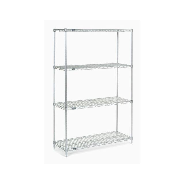 24487Z WIRE SHELVING, 48"WX24"DX74"H