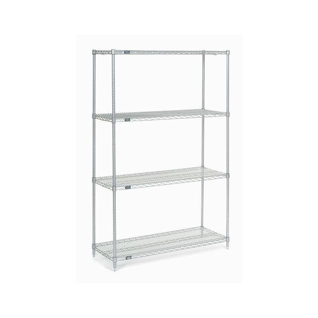 18428C WIRE SHELVING, 42"WX18"DX86"H