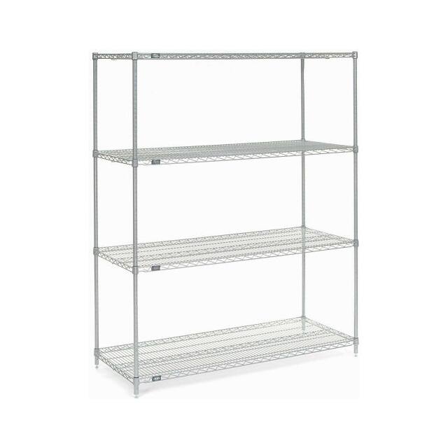 24607Z WIRE SHELVING, 60"WX24"DX74"H