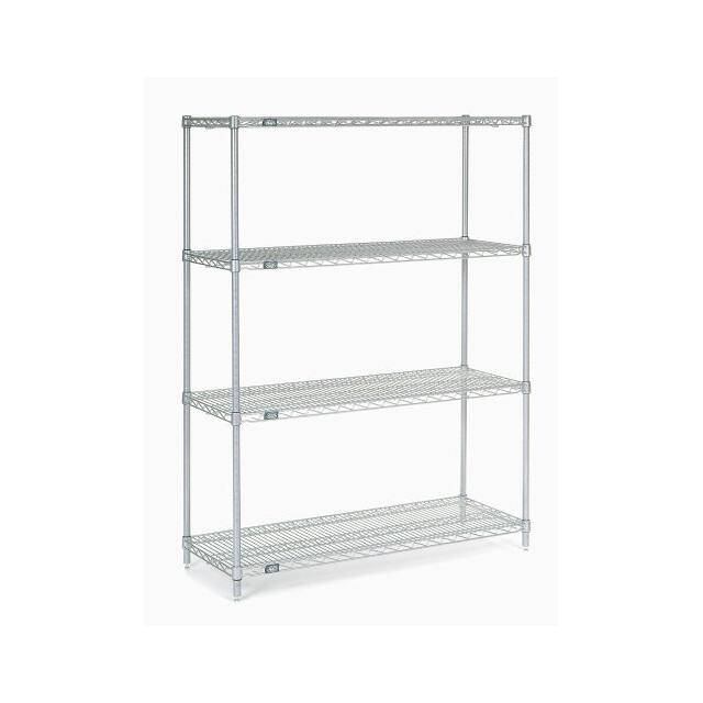 21486Z WIRE SHELVING, 48"WX21"DX63"H