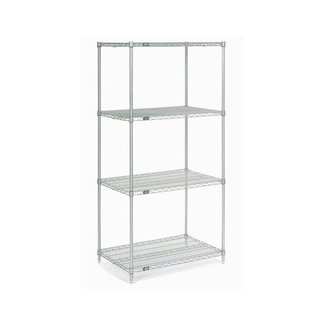 21308C WIRE SHELVING, 30"WX21"DX86"H