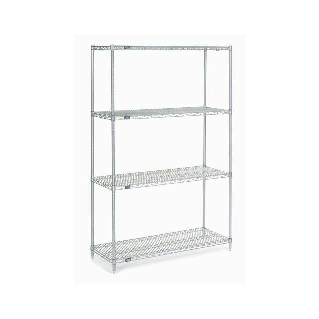 21488C WIRE SHELVING, 48"WX21"DX86"H
