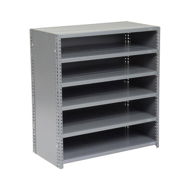 239605 CLOSED STEEL SHELF W/6 SHELVES,