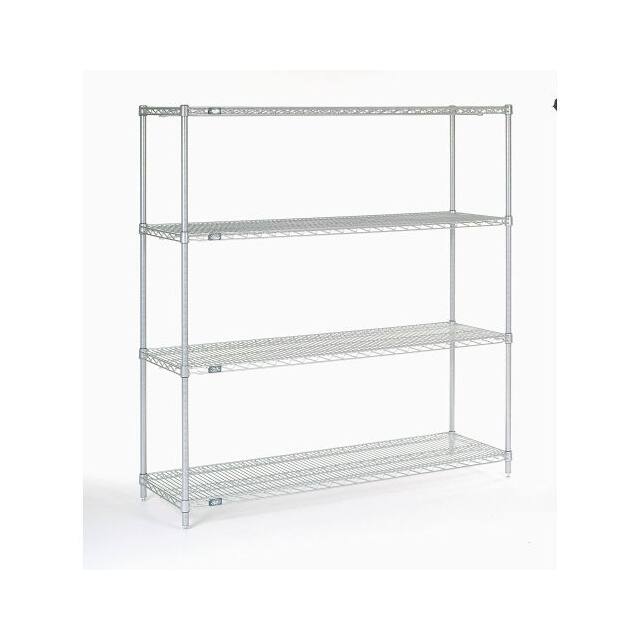 18606Z WIRE SHELVING, 60"WX18"DX63"H