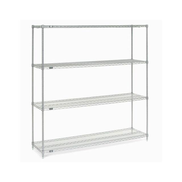 21607C WIRE SHELVING, 60"WX21"DX74"H