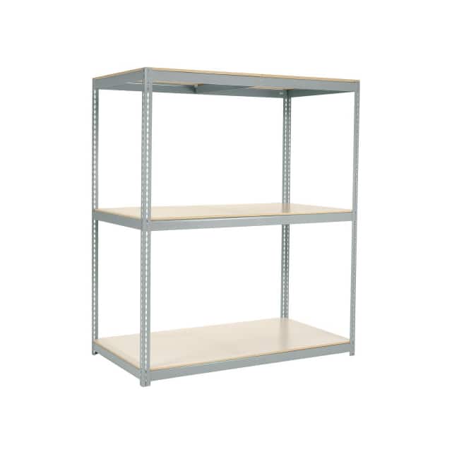 504201GY WIDE SPAN RACK W/3 SHELVES LAMIN