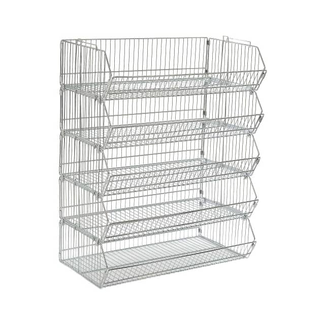 339023 STACKABLE WIRE STORAGE BIN RACK,