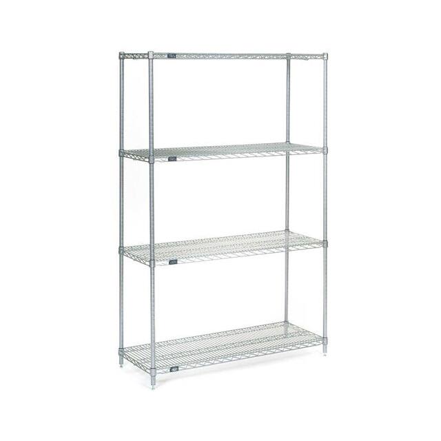 14248S 4 TIER WIRE SHELVING STARTER UNI