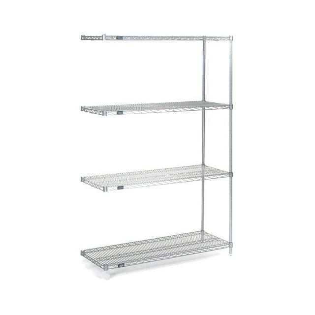 A14366S 4 TIER WIRE SHELVING ADD-ON UNIT