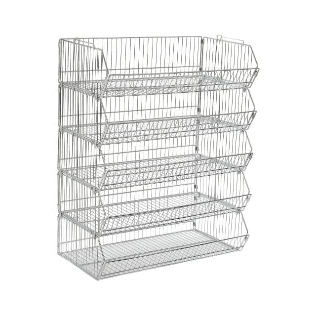 339016 STACKABLE WIRE STORAGE BIN RACK,