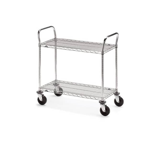 5450400 TWO-SHELF WIRE CARTS, 60"W X 18"
