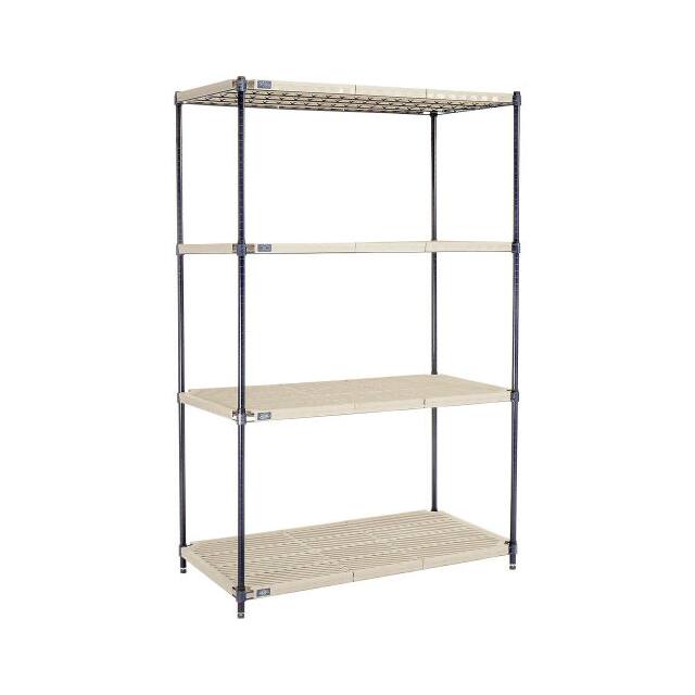 PM24487N VENTED PLASTIC SHELVING, FINISH,